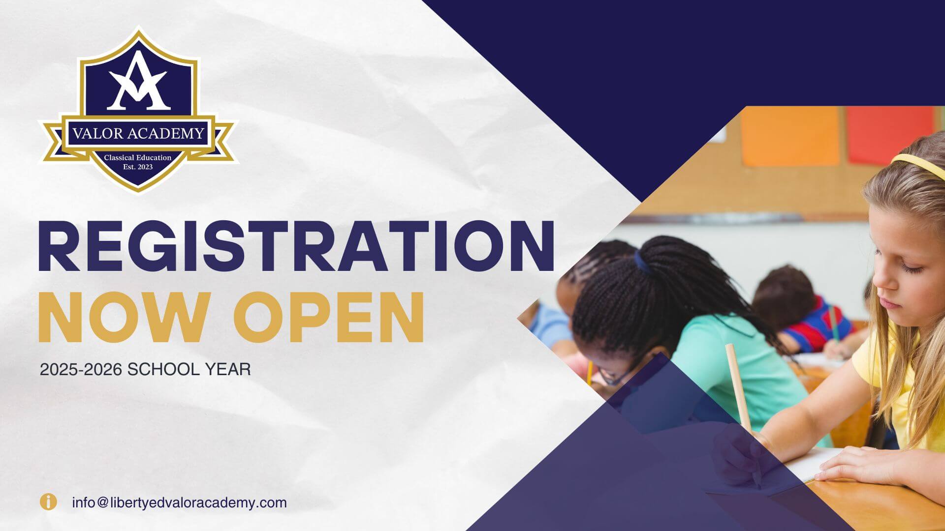 Valor Academy Registration Open